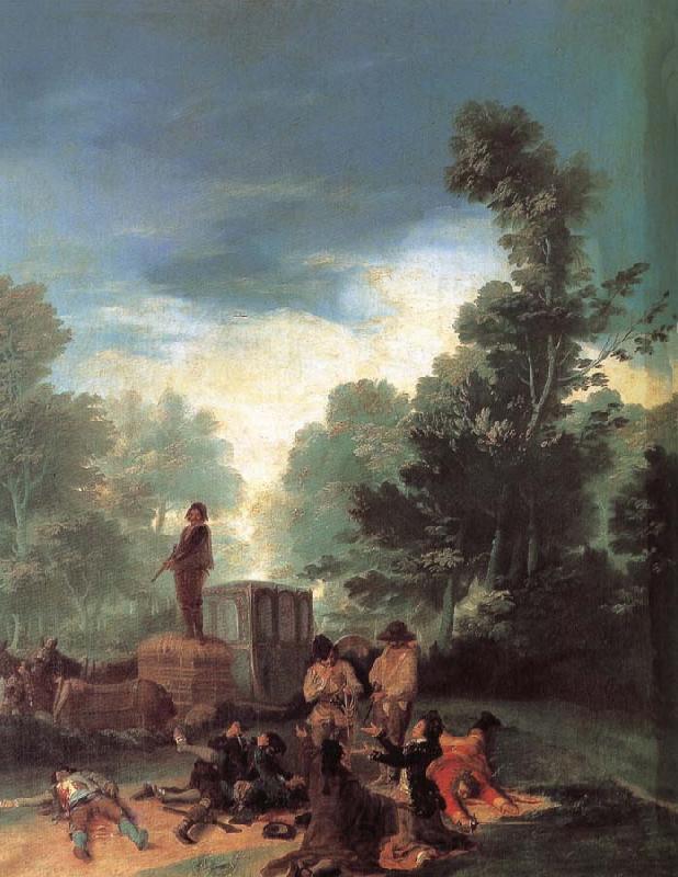 Francisco Goya Highwaymen Attacking a Coach Spain oil painting art